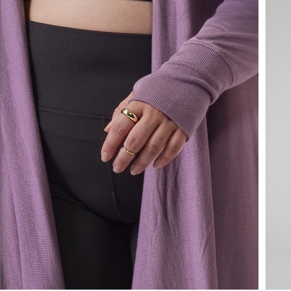 Athleta PRANAYAMA LONG WRAP Dust Violent - Picture 3 of 9